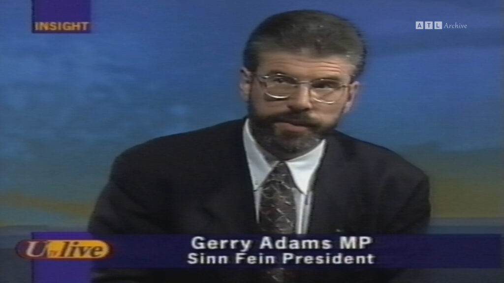 Republicanism Leader Gerry Adams Interview 1997 UTV INSIGHT