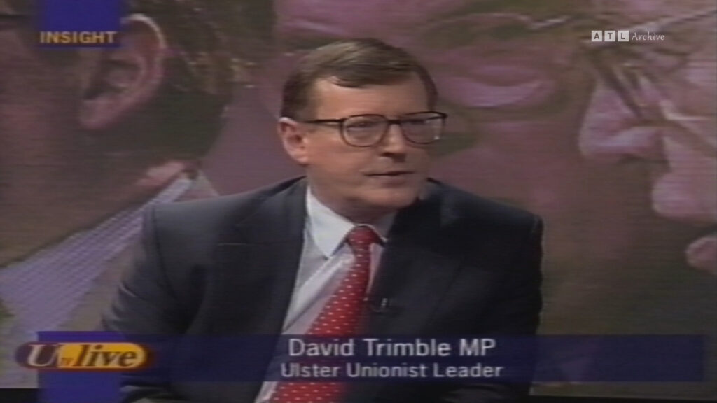 Unionist Leader David Trimble Interview 1998 UTV INSIGHT