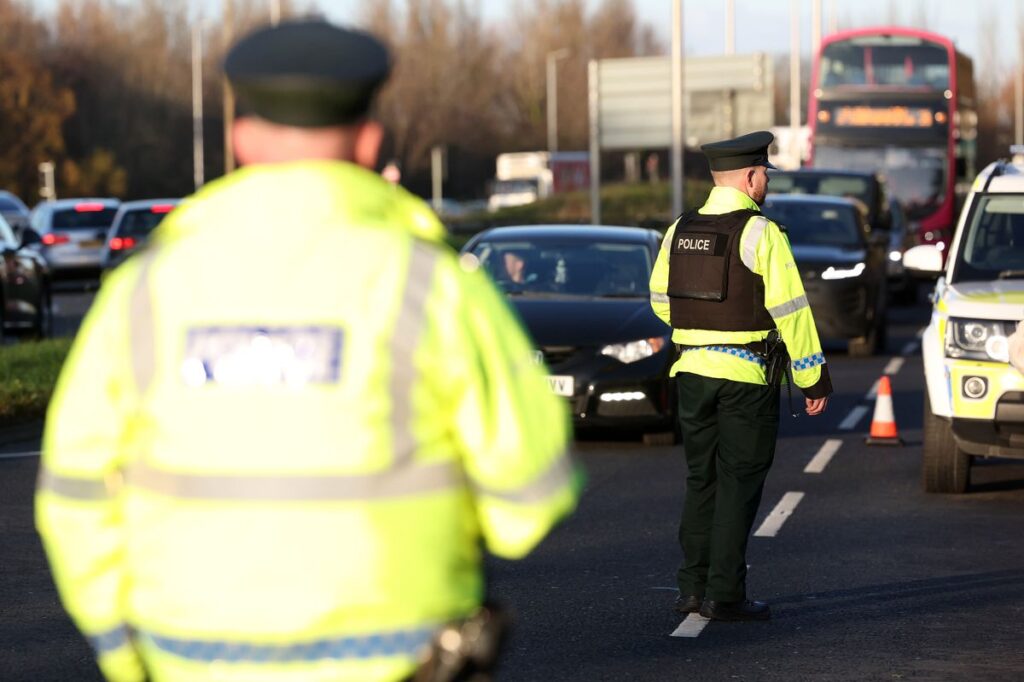 The number of police officers injured in line of duty in Northern Ireland in five years